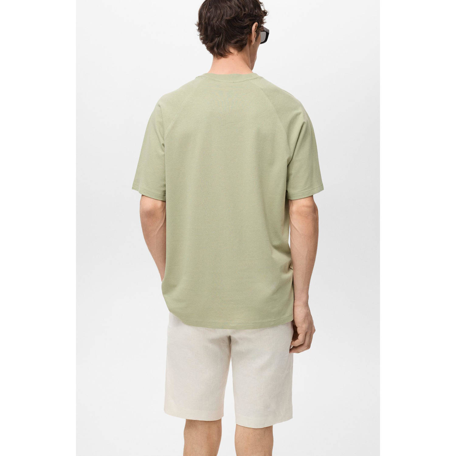 Mango Man T-shirt groen