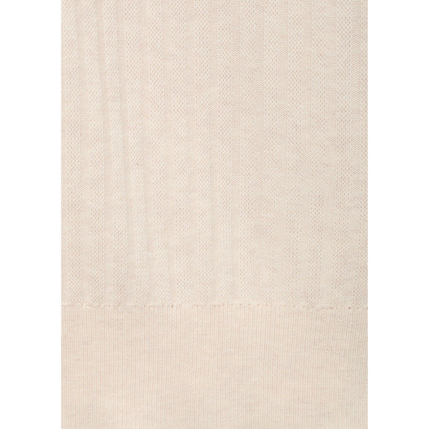 Mango Man T-shirt rib gebreid ecru