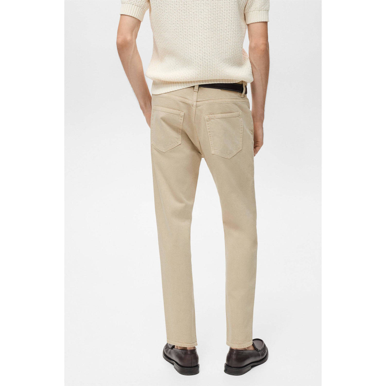 Mango Man tapered jeans lichtbeige