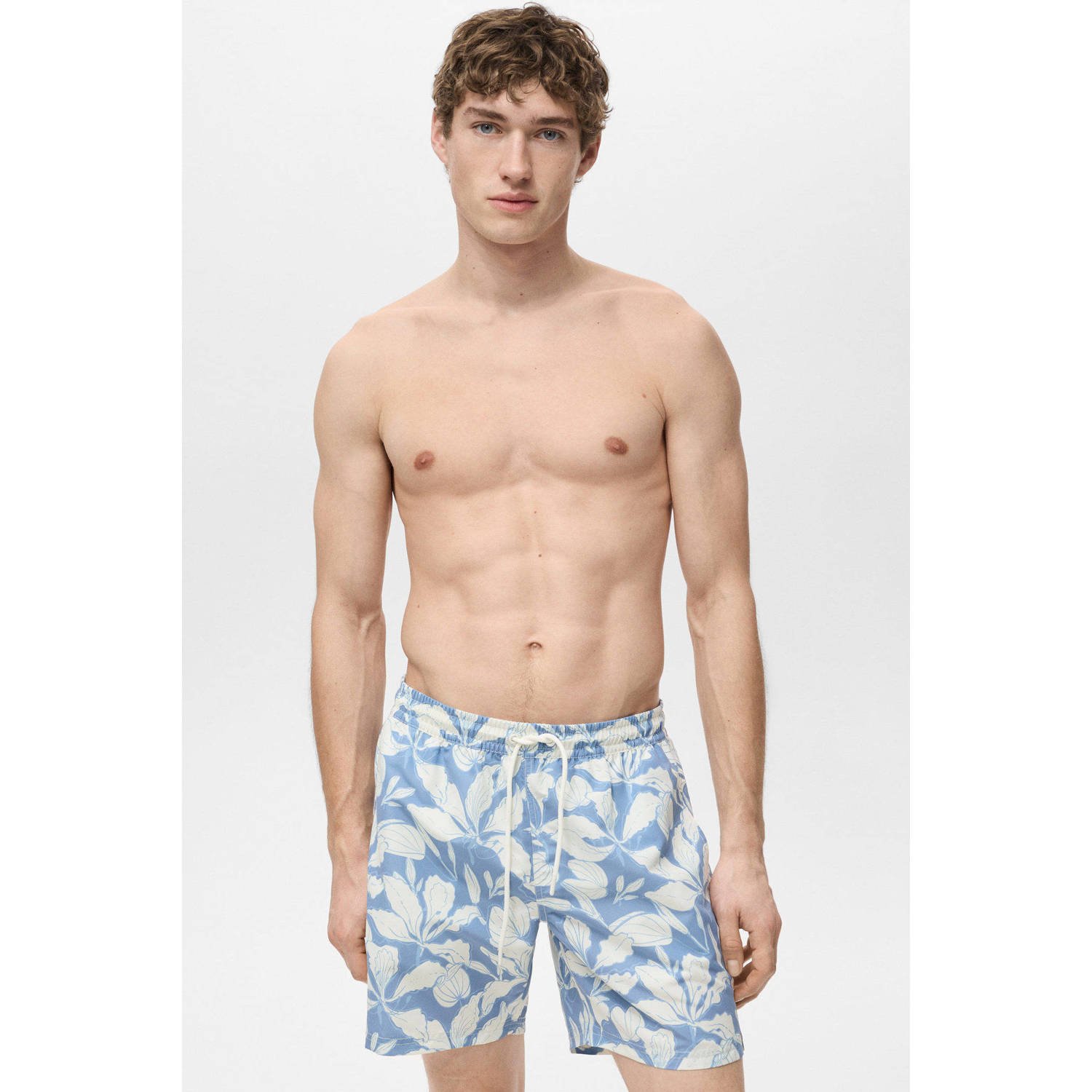 Mango Man zwemshort blauw wit