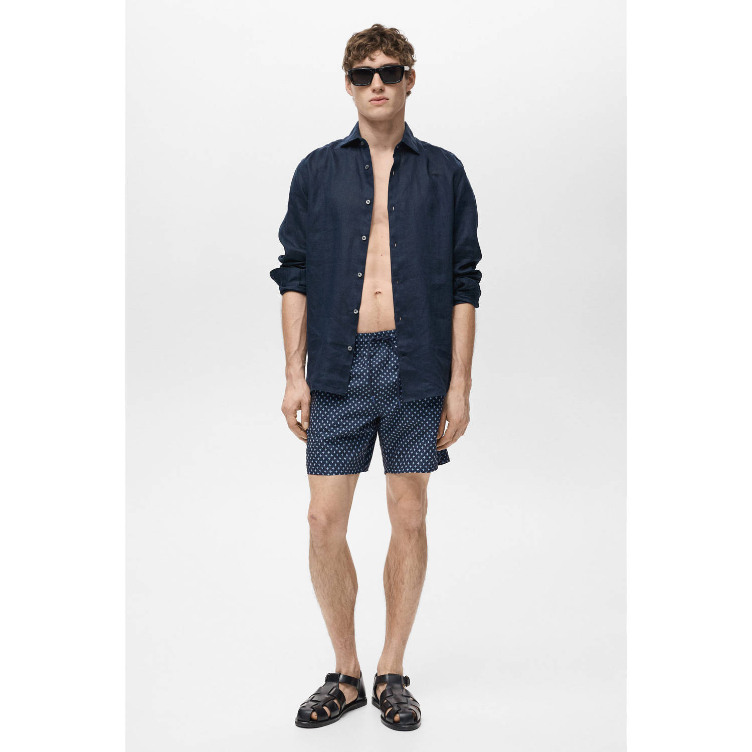 Mango Man zwemshort donkerblauw