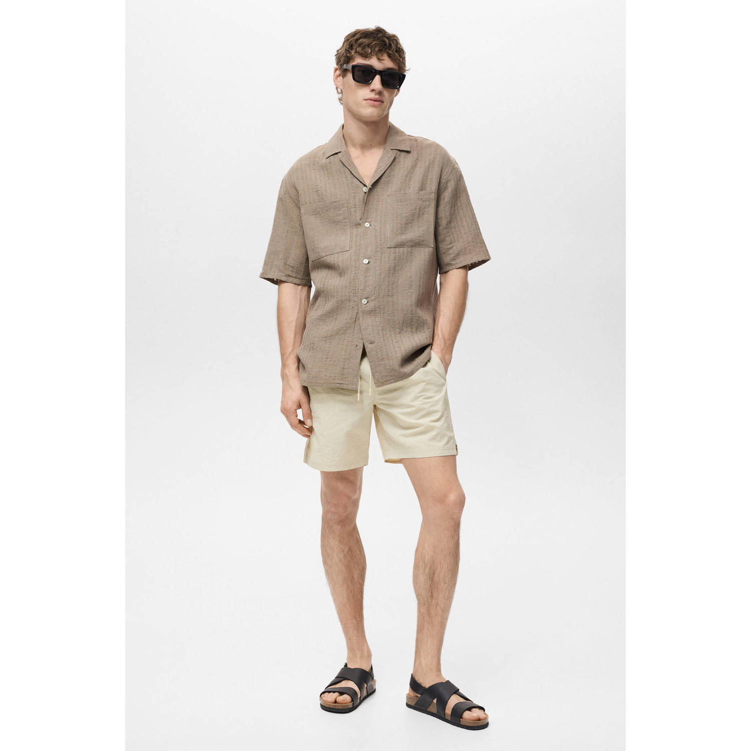 Mango Man zwemshort beige