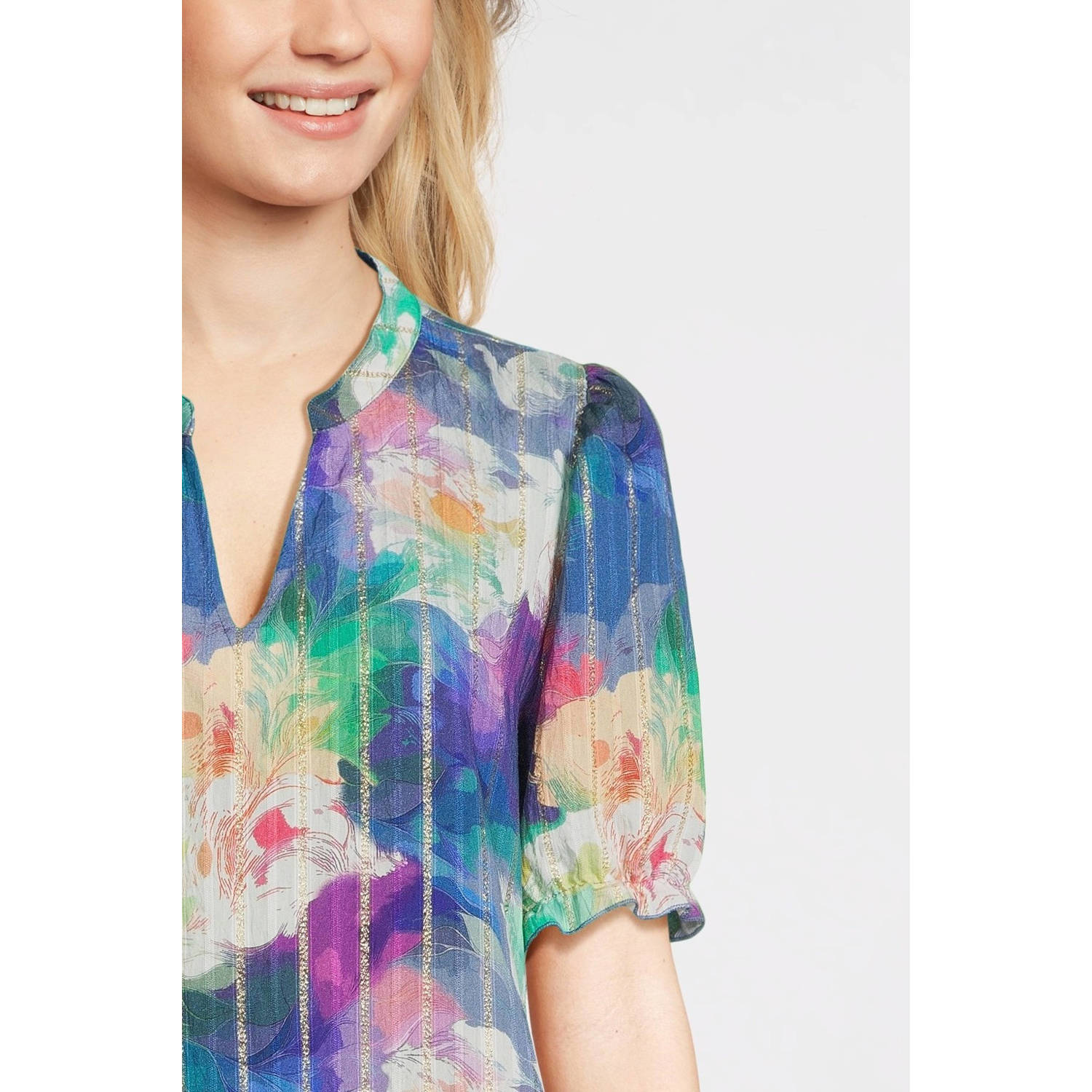 Dreamstar top paars met lurex