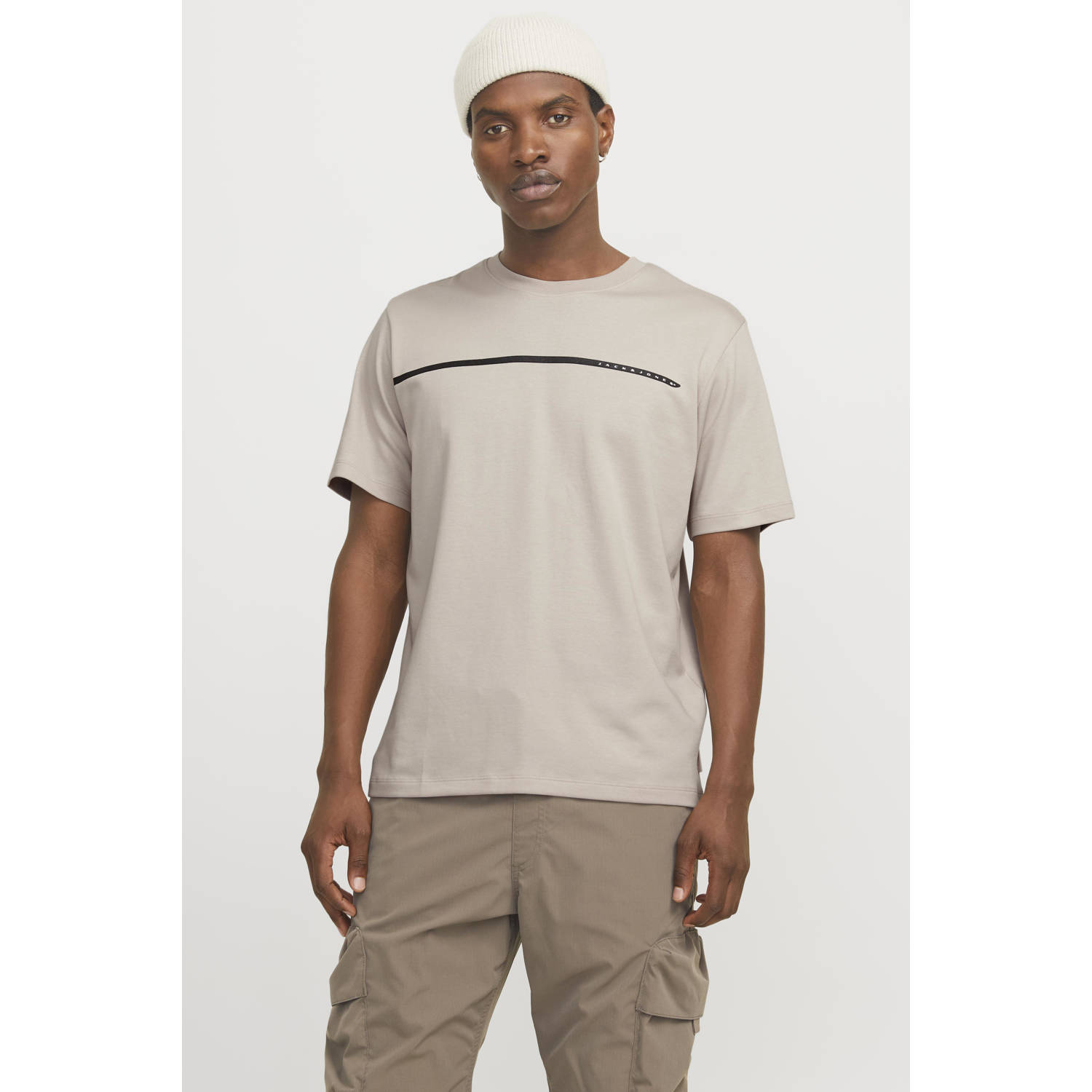 Jack & Jones T-shirt JCOFUSION FULL BRANDING TEE SS CREW NOOS