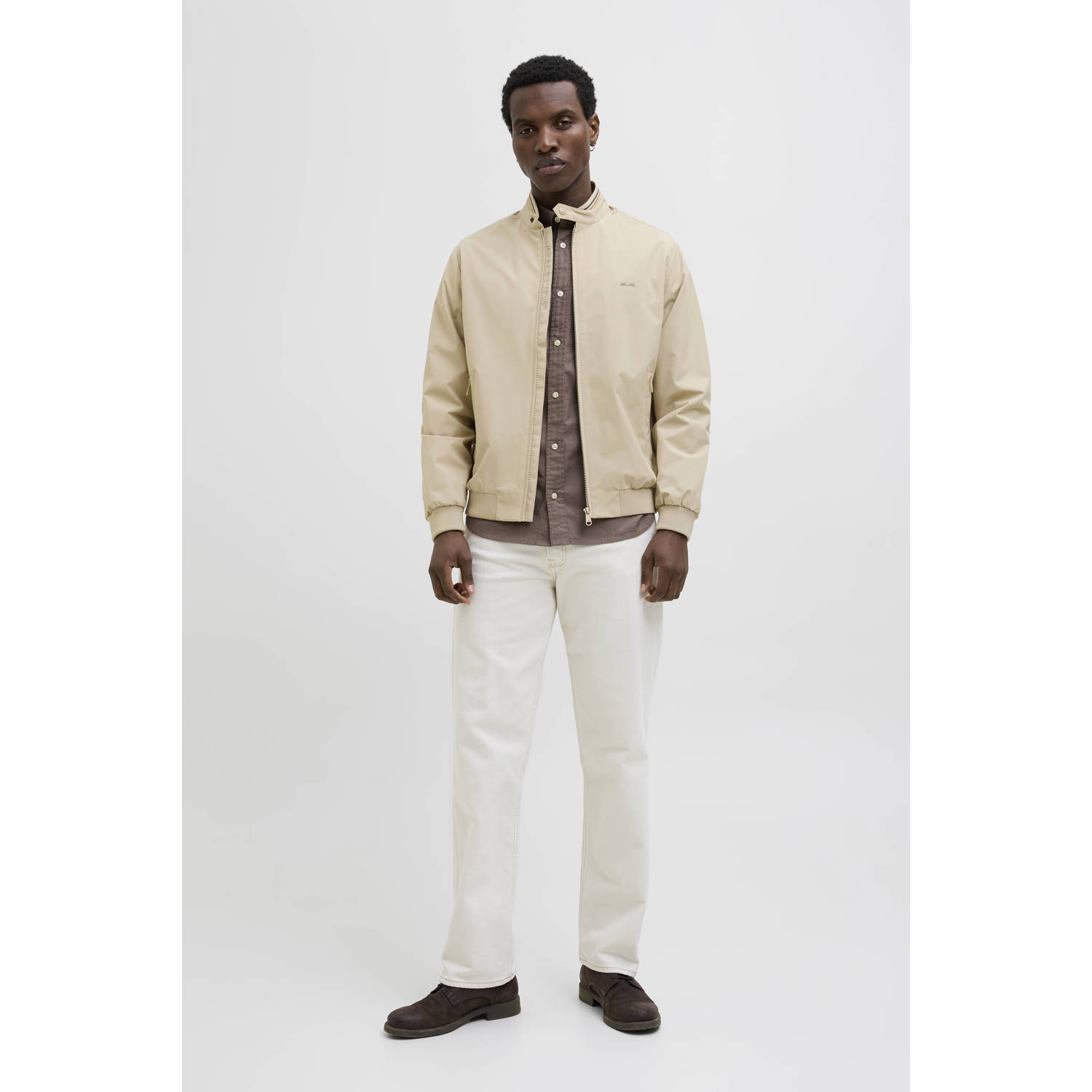 JACK & JONES PREMIUM bomberjack JPRBLUBRAD beige