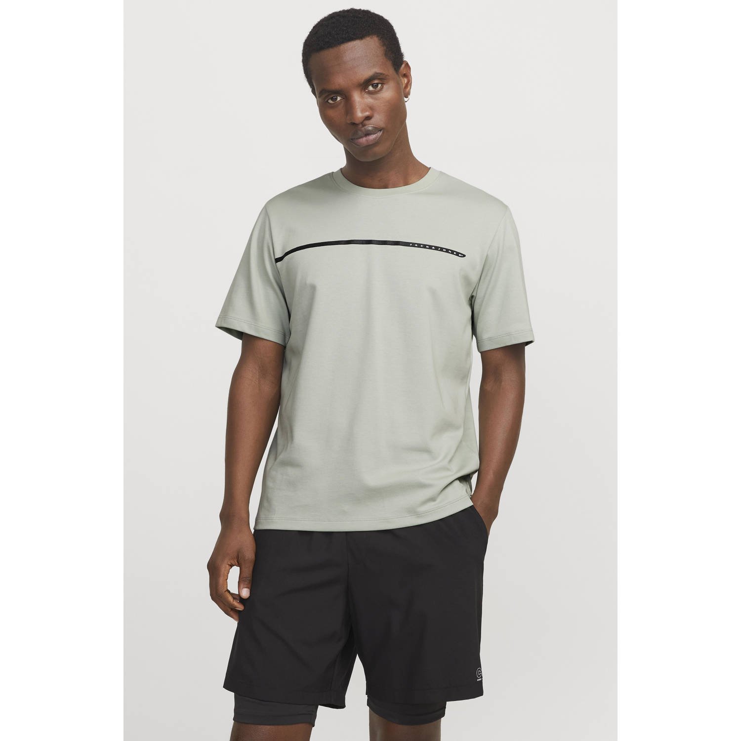 Jack & Jones T-shirt JCOFUSION FULL BRANDING TEE SS CREW NOOS