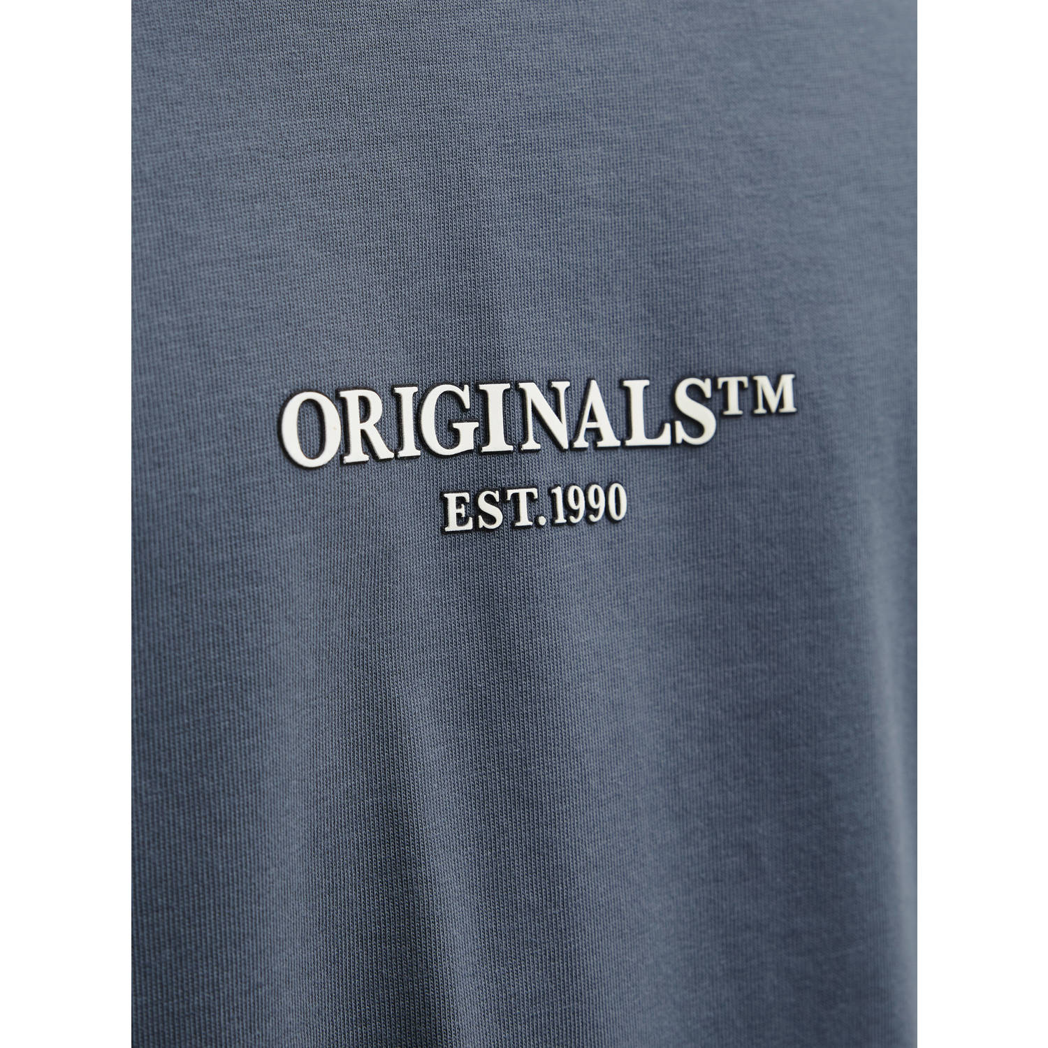 JACK & JONES ORIGINALS t-shirt grijsblauw