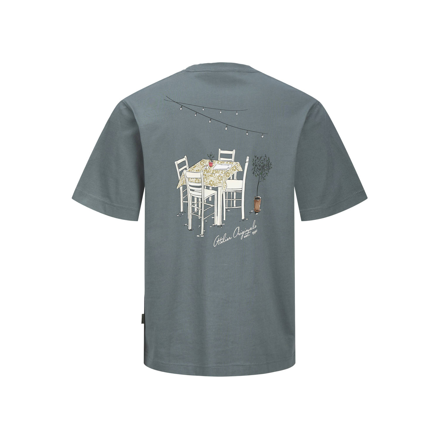 JACK & JONES ORIGINALS T-shirt grijsblauw