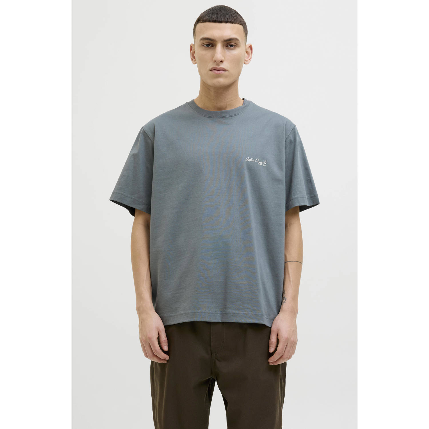Jack & Jones T-shirt JORISLINGTON BACK TEE SS CREW NECK SN