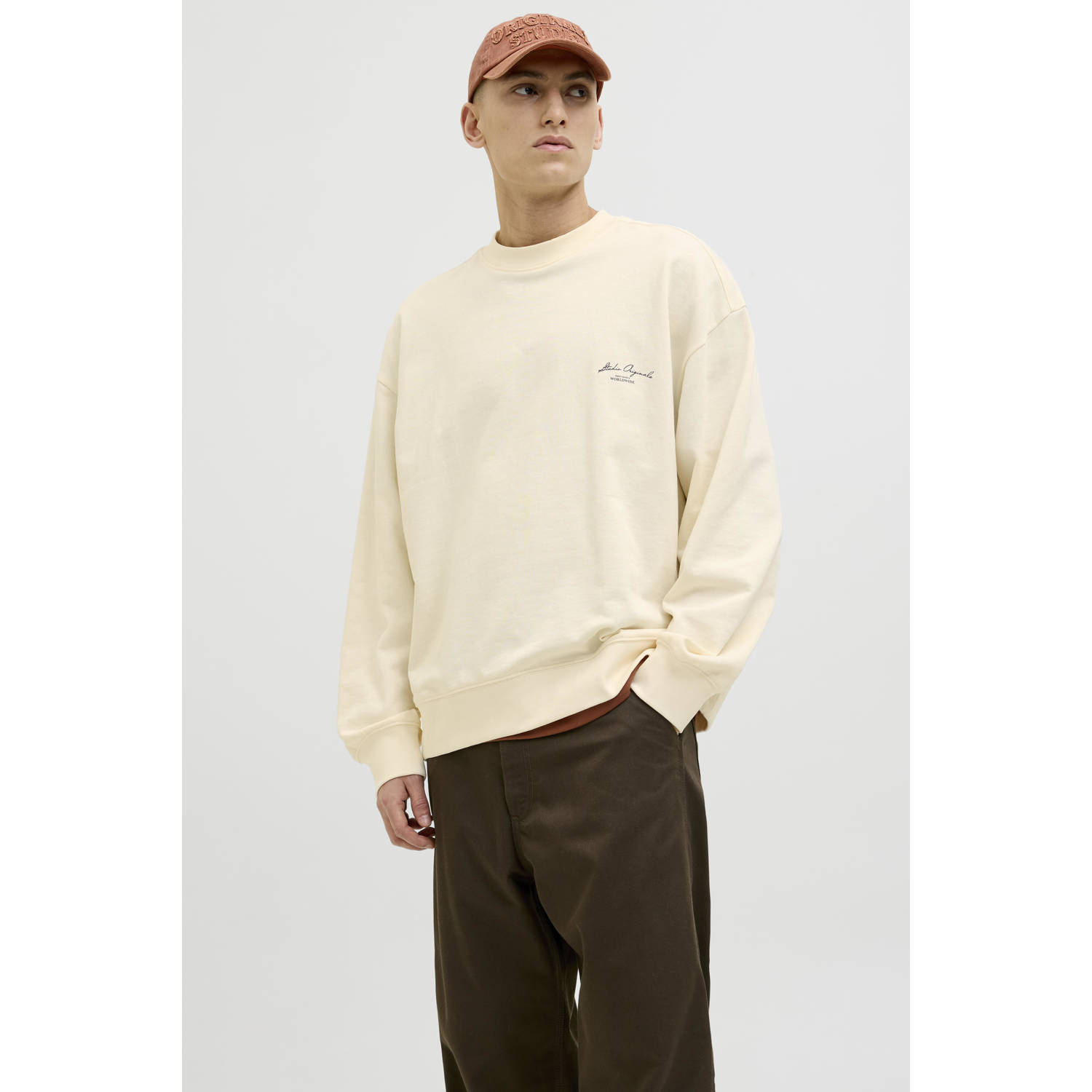 JACK & JONES ORIGINALS sweater ecru