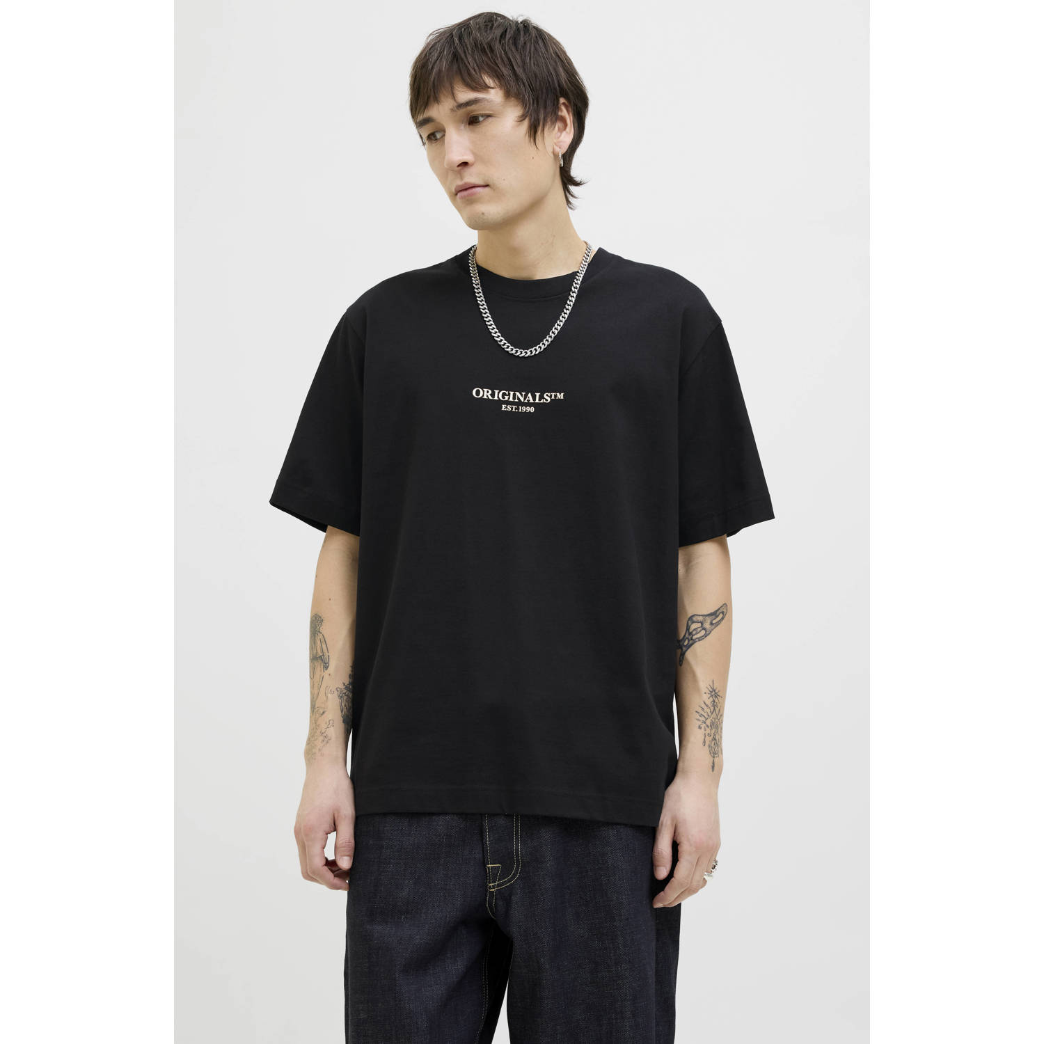 JACK & JONES ORIGINALS T-shirt zwart