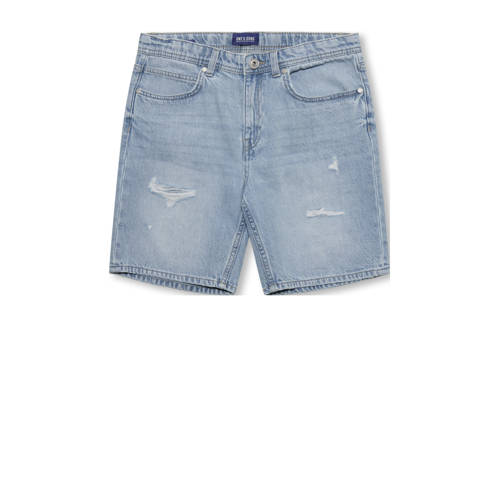 ONLY & SONS JUNIOR denim straight short light blue denim afbeelding