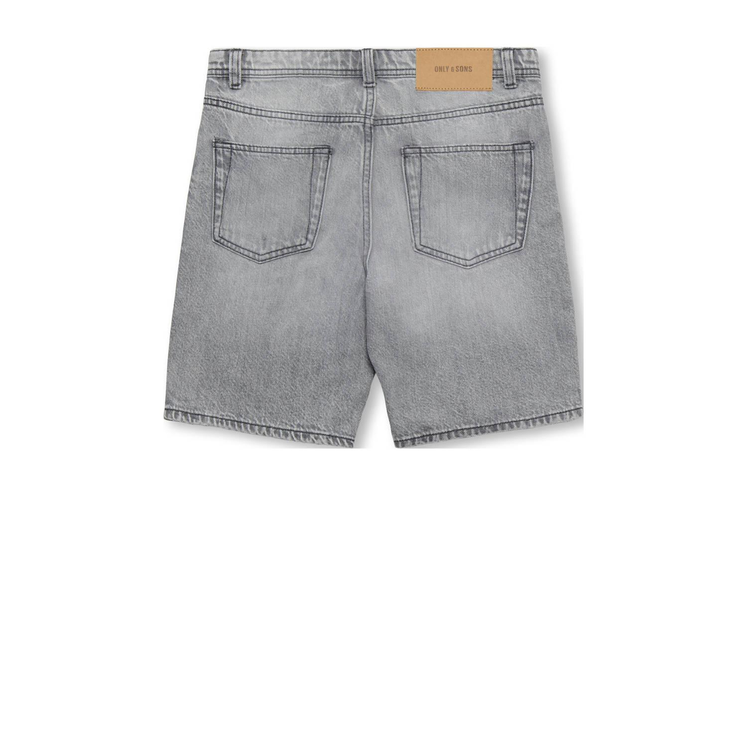ONLY & SONS JUNIOR straight denim short grey denim