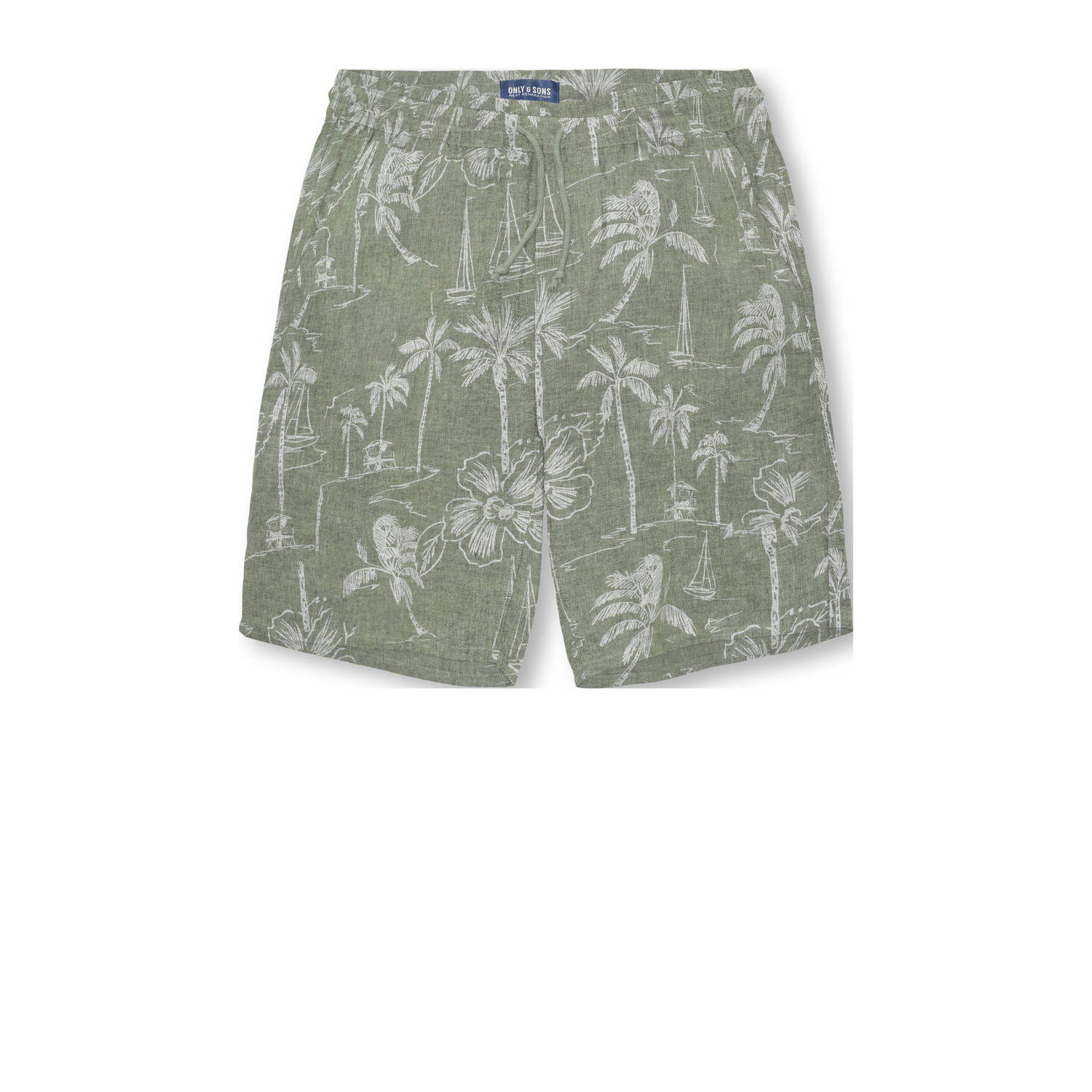 ONLY & SONS JUNIOR casual short groen