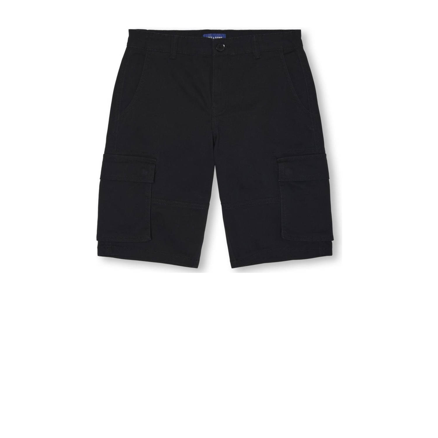 ONLY & SONS JUNIOR cargo short zwart