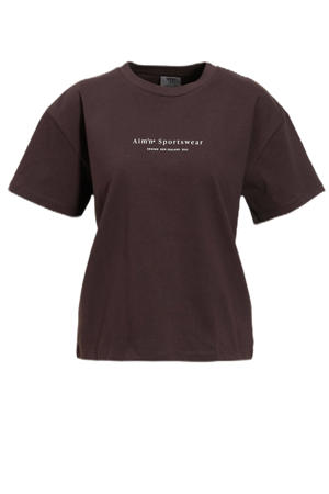 T-shirt Serif bruin