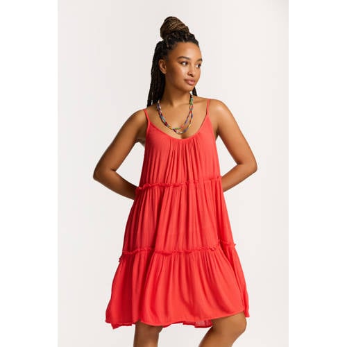 Shiwi The Sunshine Brand strandjurk Joah rood afbeelding