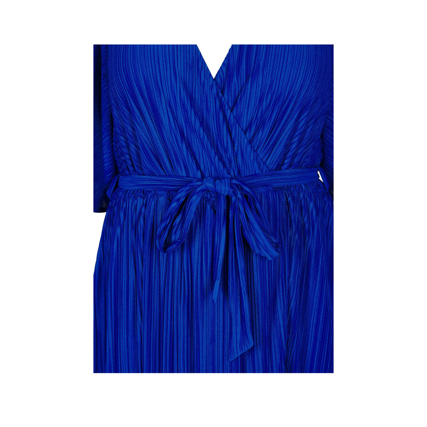 Zizzi wikkel- overslagjurk blauw