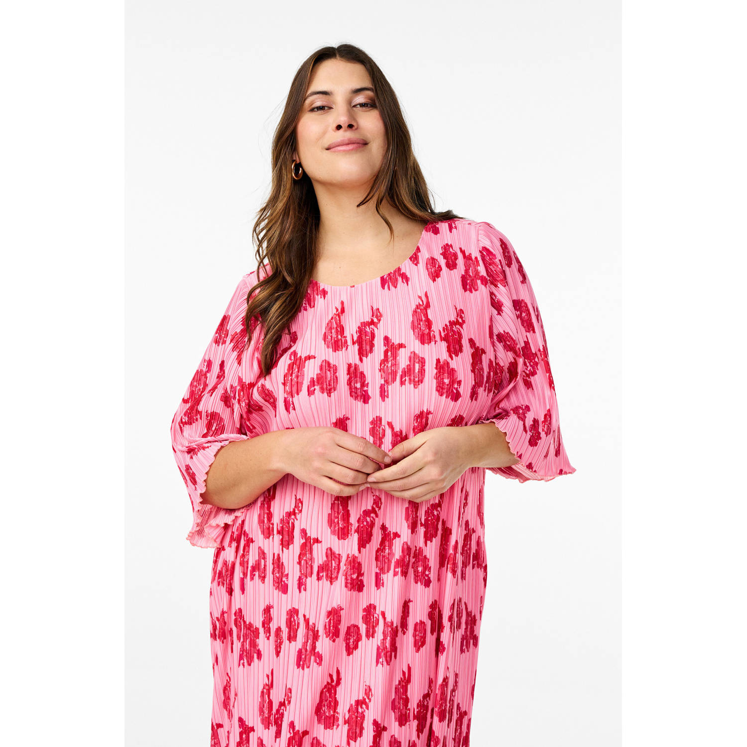 Zizzi midi jurk roze