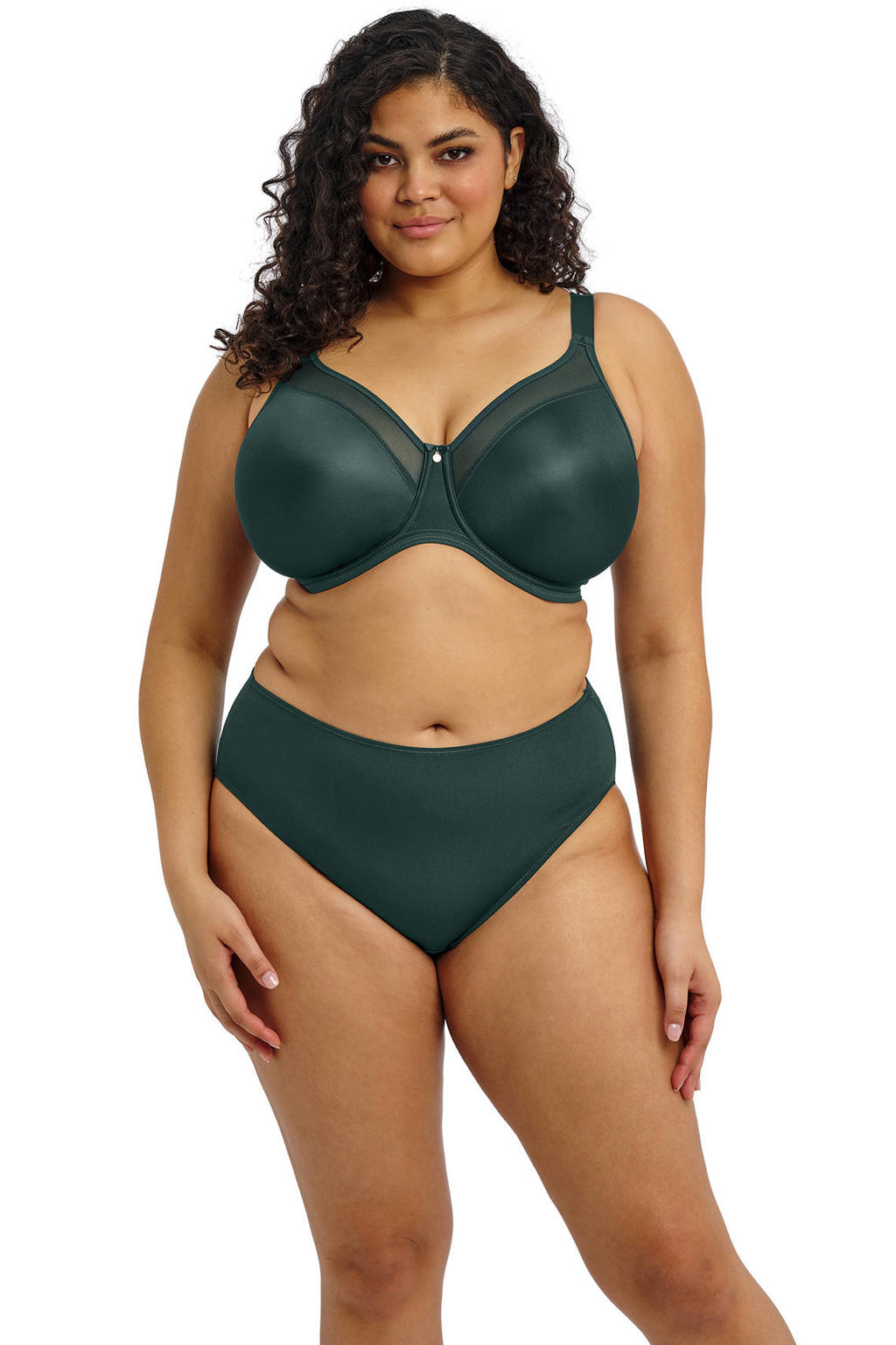 Elomi slip Smooth donkergroen