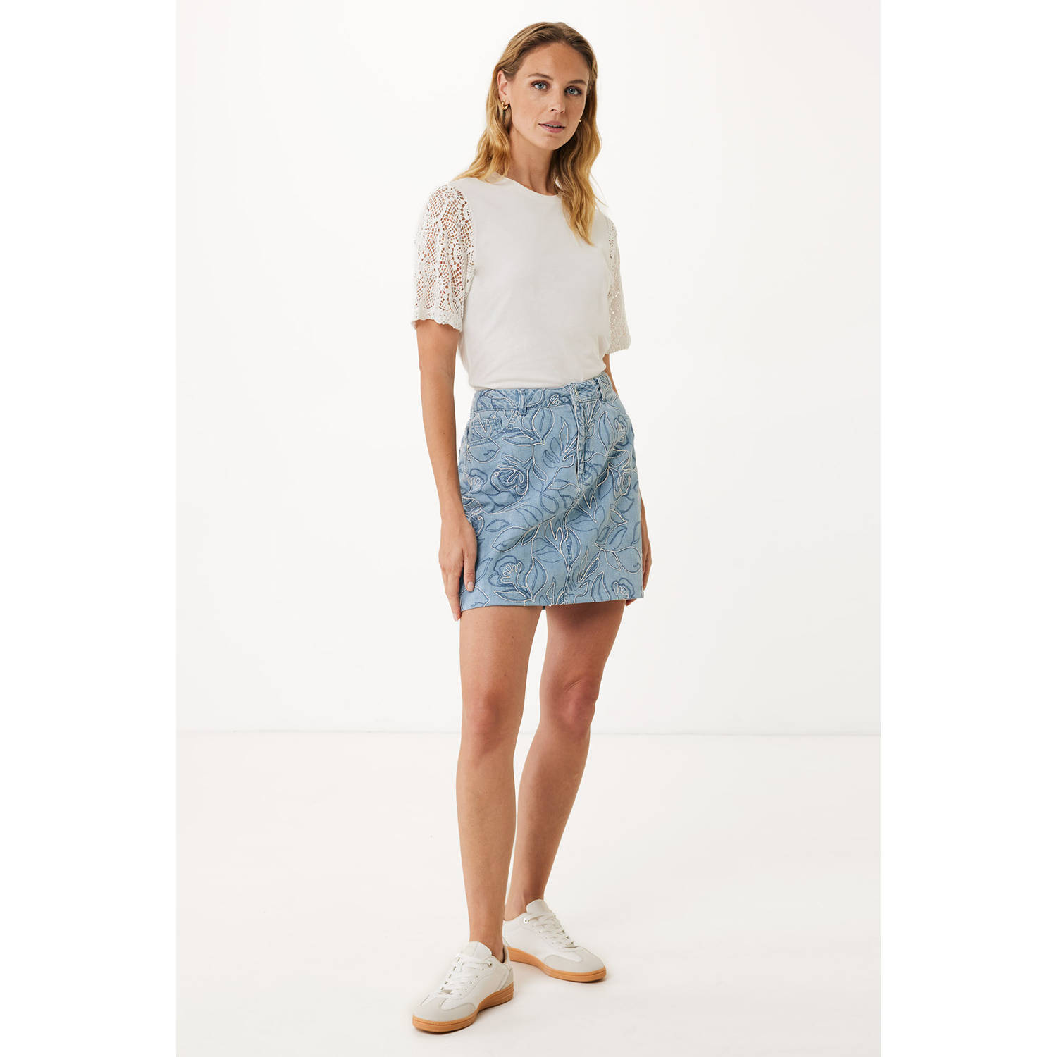 Mexx spijkerrok light blue denim