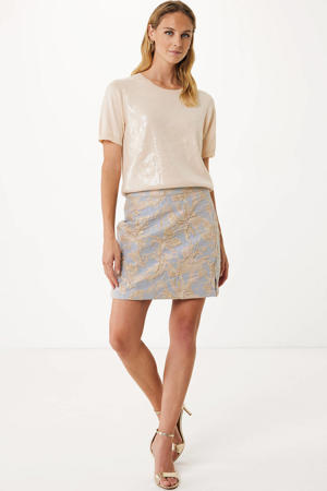 mini rok lichtblauw