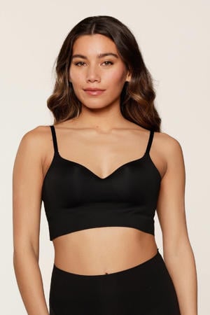 voorgevormde bh top zwart