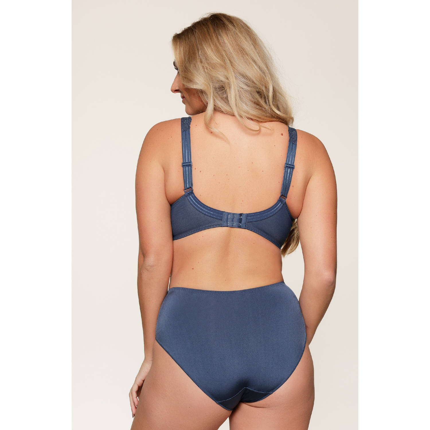 LingaDore niet-voorgevormde beugelbh Daily Full Coverage Lace denimblauw
