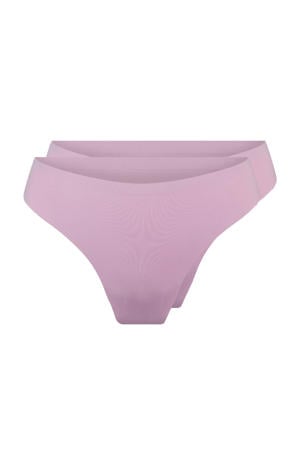 seamless string (set van 2) donkerroze
