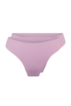 seamless string (set van 2) donkerroze
