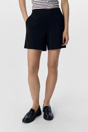 regular waist casual short zwart