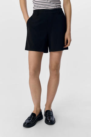 regular waist casual short zwart