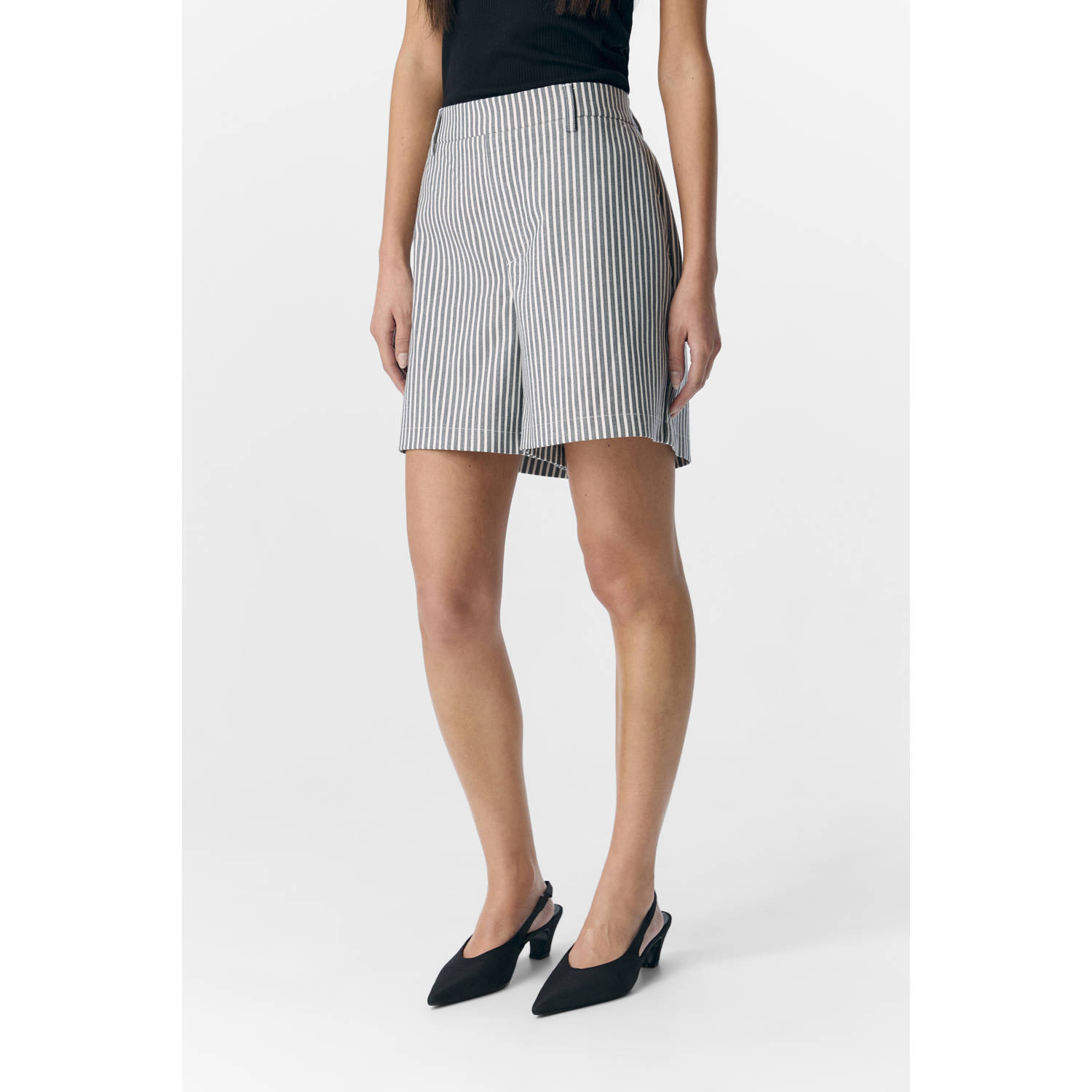 OBJECT Dames Broeken Objlisa Mw Re Shorts Aop Grijs
