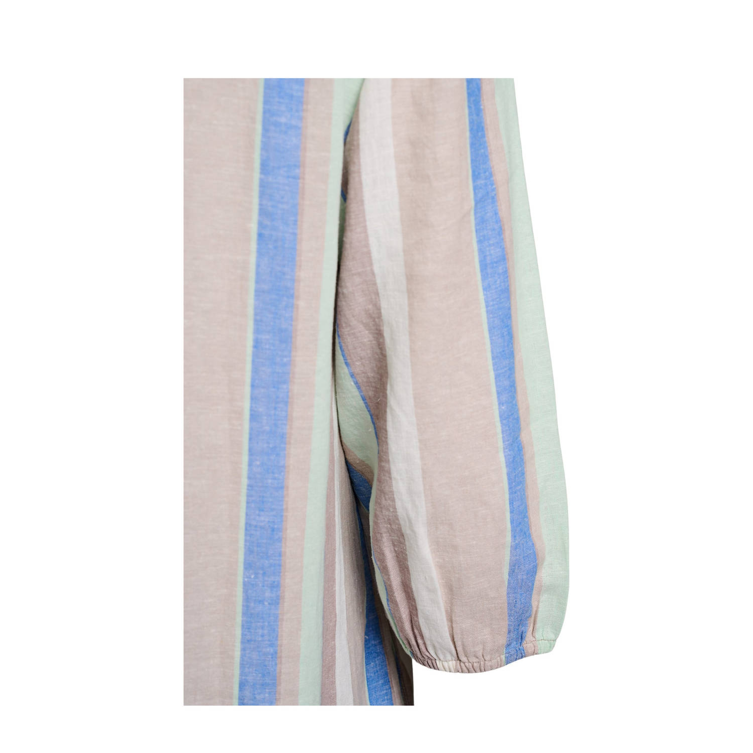 Zizzi linnen zomerjurk beige