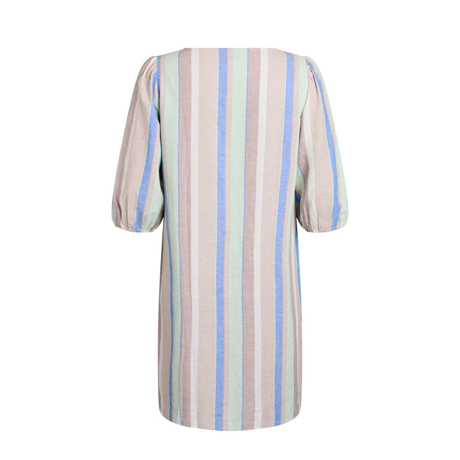 Zizzi linnen zomerjurk beige