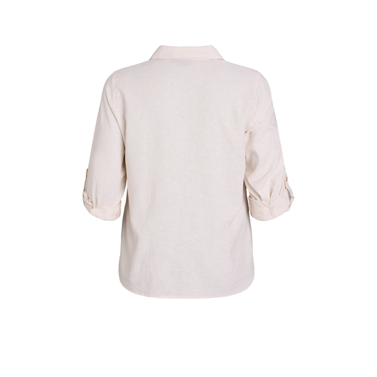 Zizzi linnen blouse beige