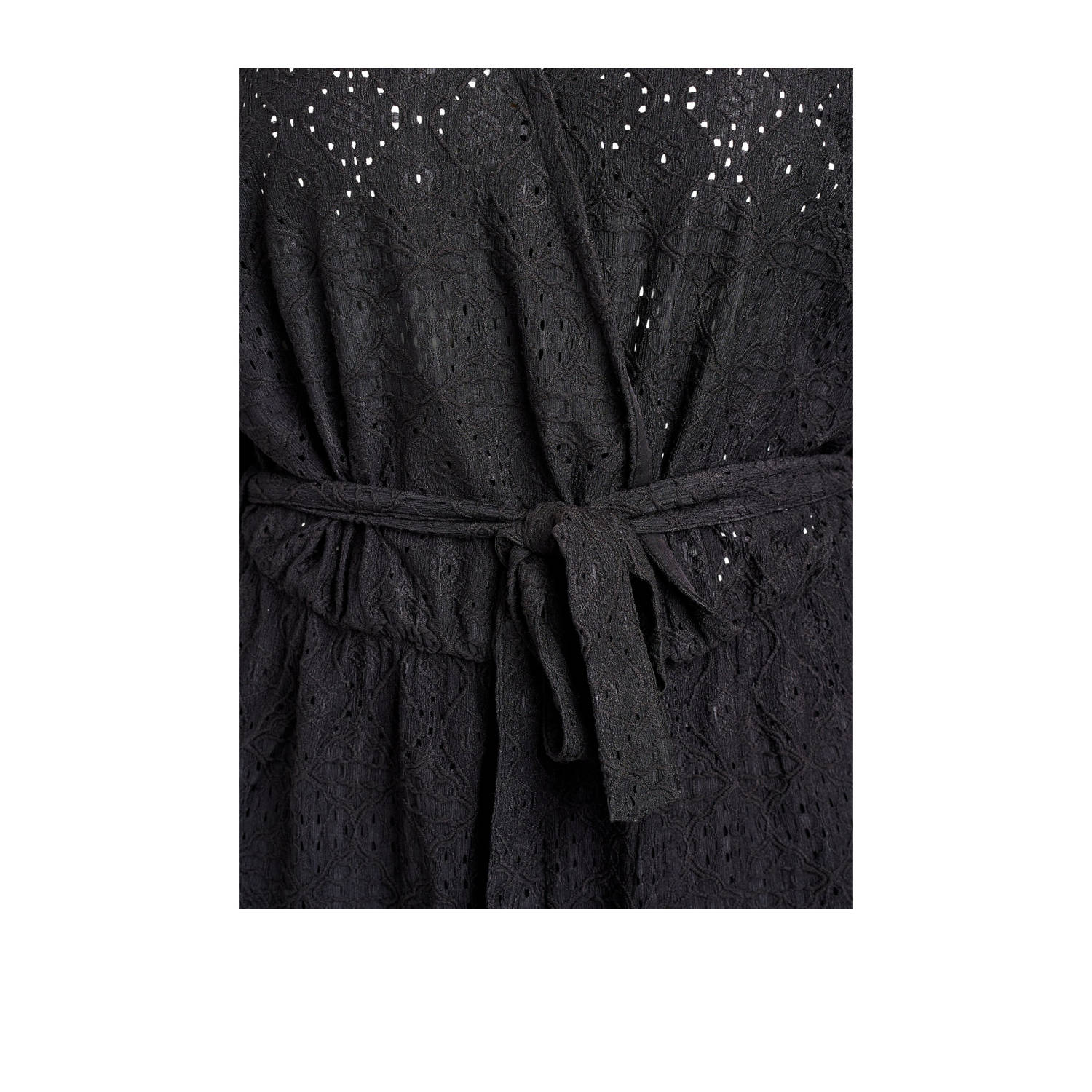 Zizzi zwart broderie playsuit