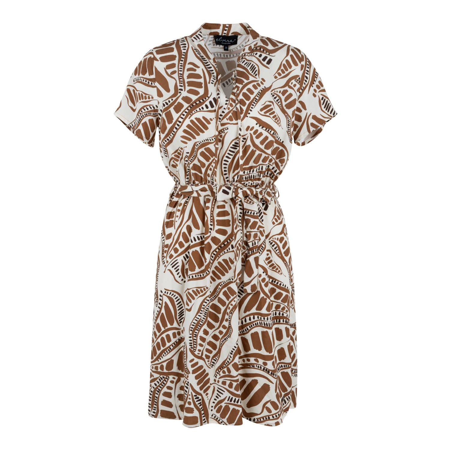 Elvira Collections zomerjurk lichtbruin
