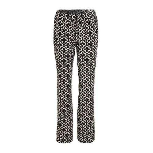Elvira Collections straight regular waist casual broek zwart afbeelding