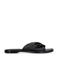 Sacha leren slippers zwart