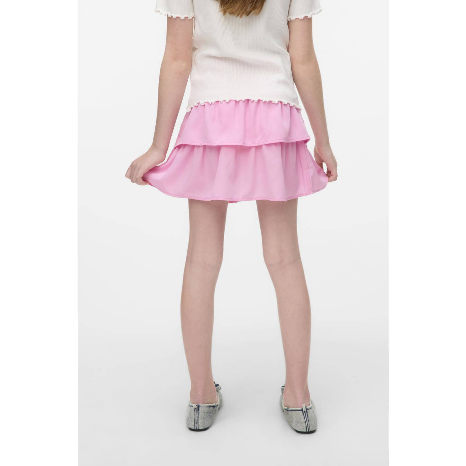 VERO MODA GIRL strokenrok lichtroze