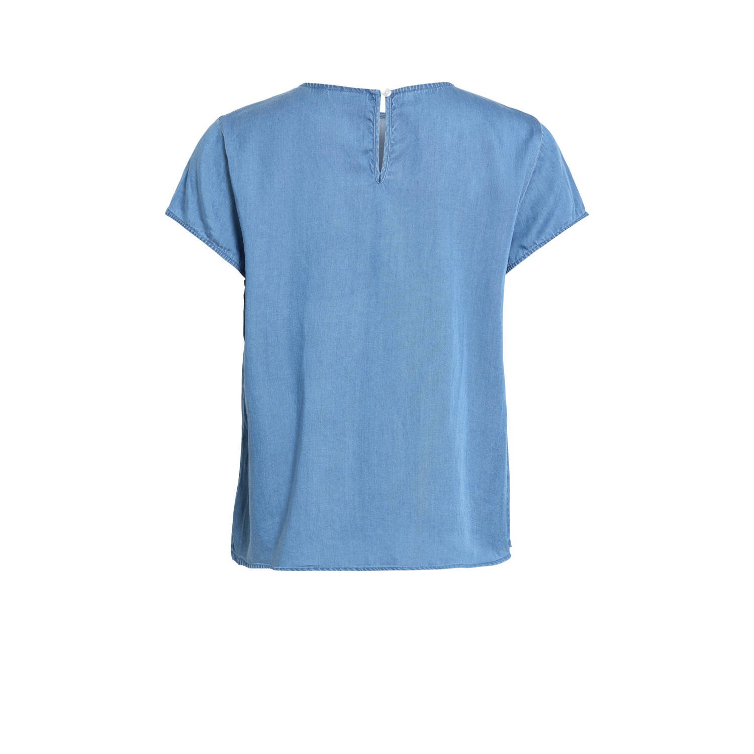 VILA denim top medium blue denim