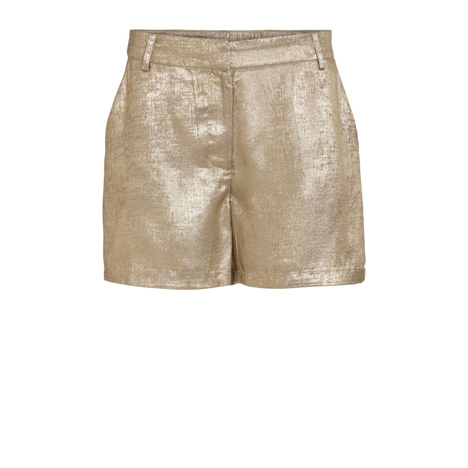 VILA regular waist casual short goud