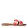 Sacha slipper beige/rood