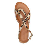 thumbnail: Sacha leren sandalen met panterprint beige