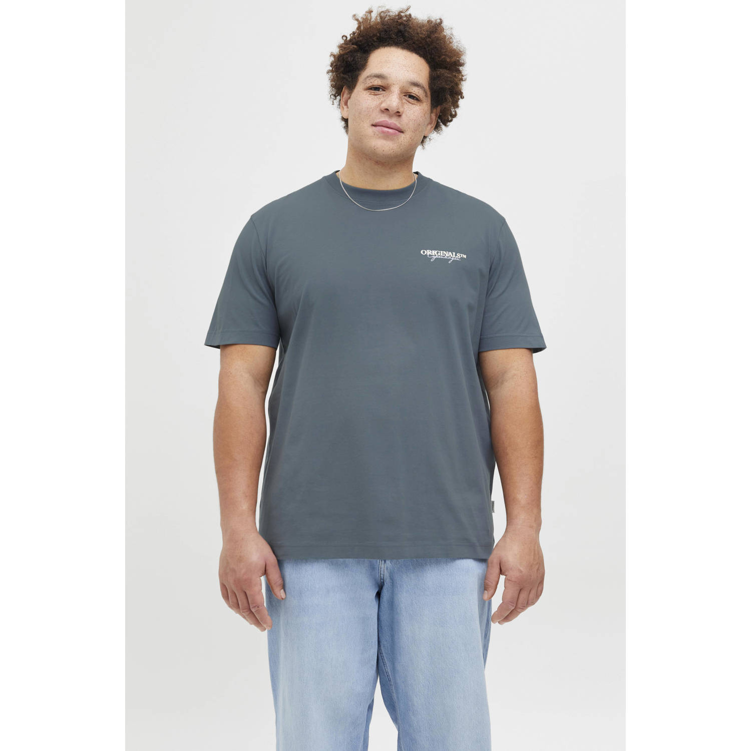 Jack & Jones PlusSize Shirt met korte mouwen JORISLINGTON TYPE TEE SS CREW NECK PLS