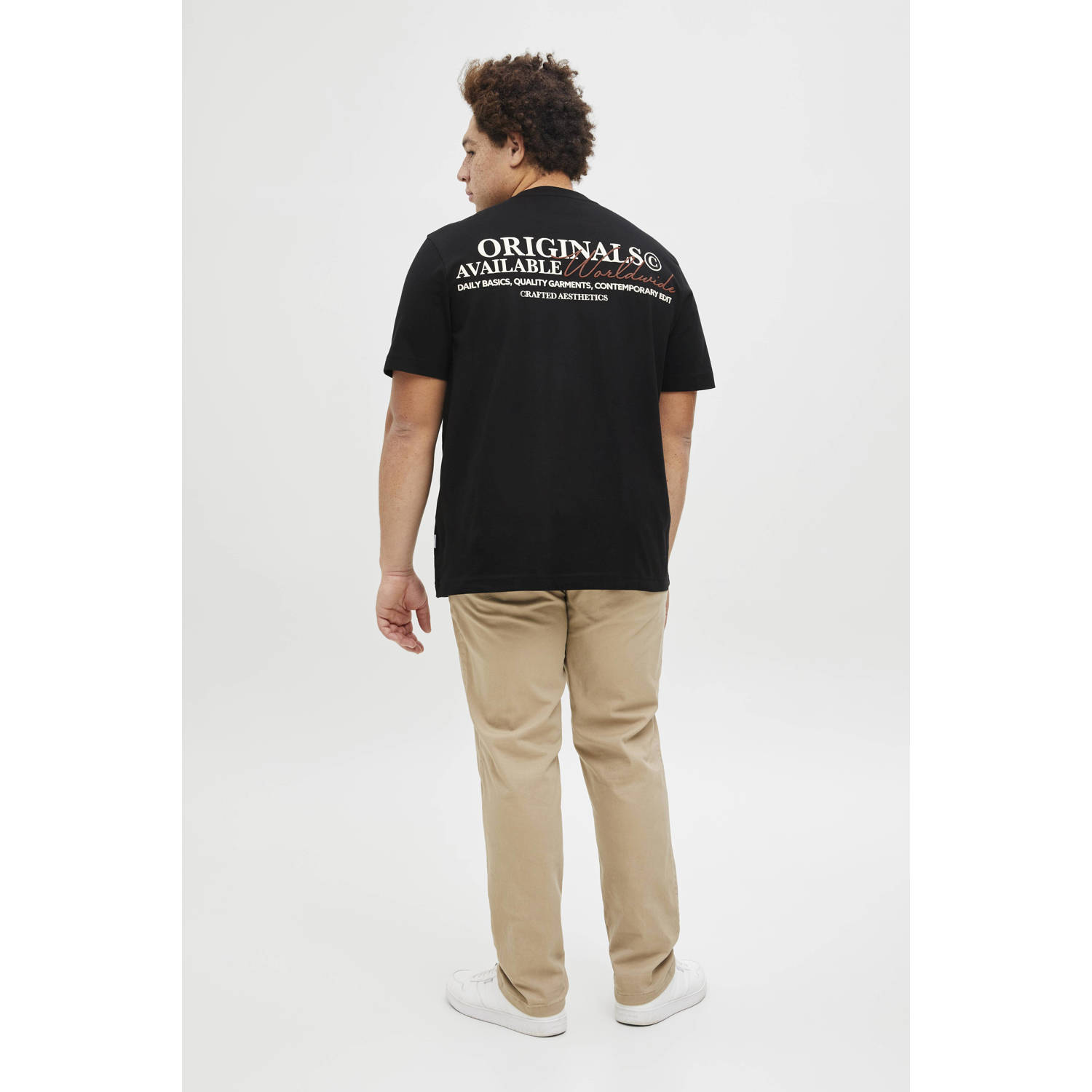 JACK & JONES PLUS SIZE T-shirt zwart