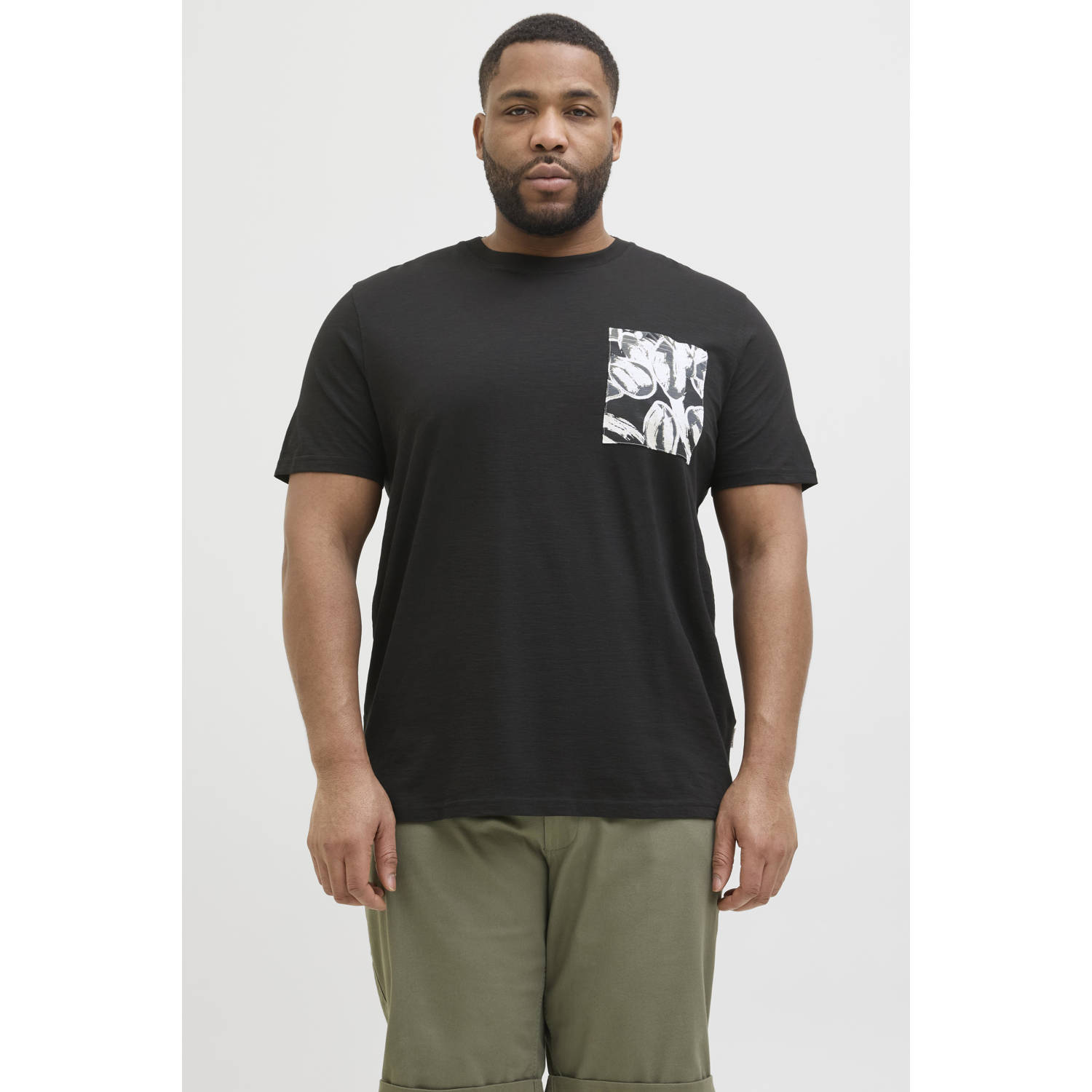 JACK & JONES PLUS SIZE T-shirt zwart