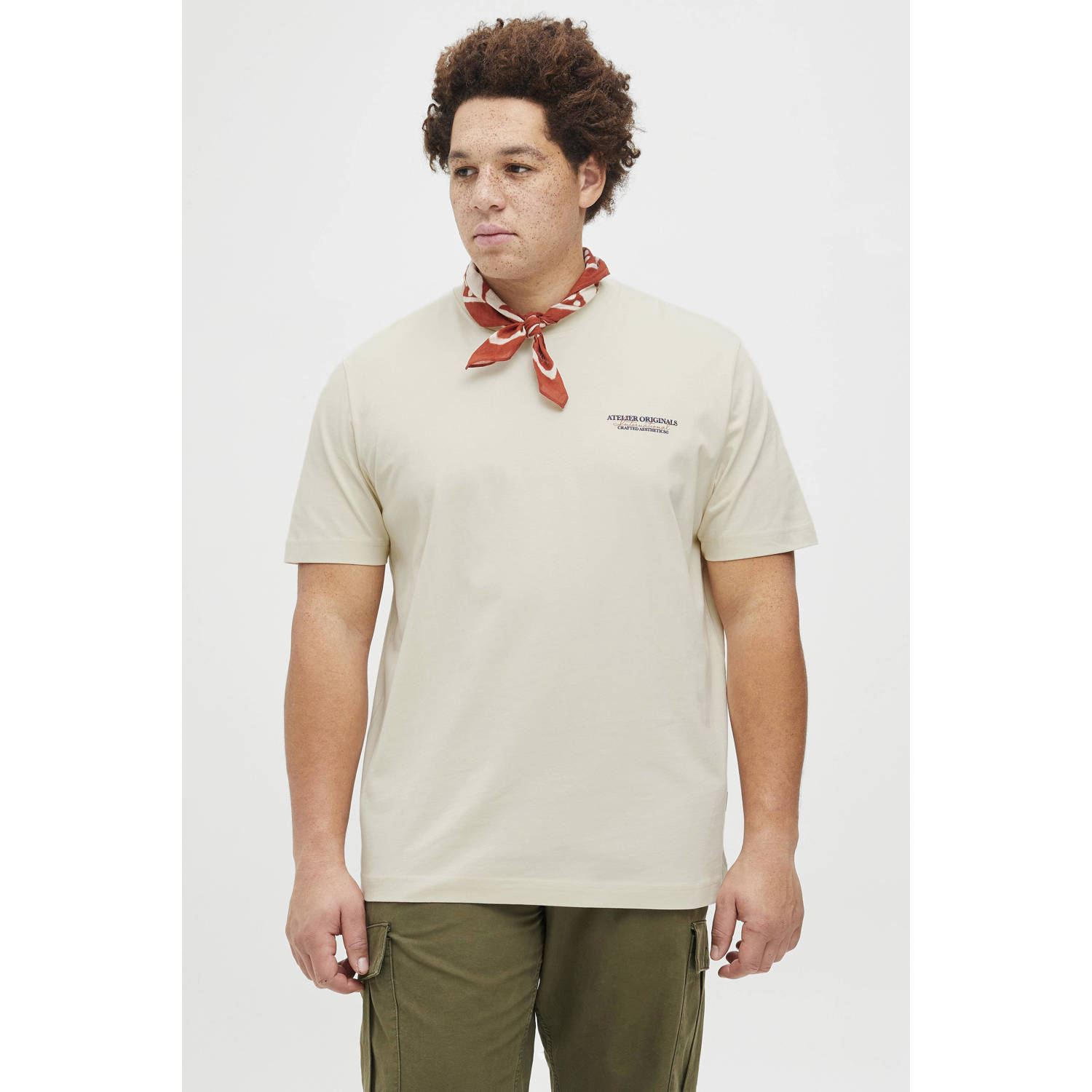 Jack & Jones PlusSize Shirt met korte mouwen JORISLINGTON TYPE TEE SS CREW NECK PLS