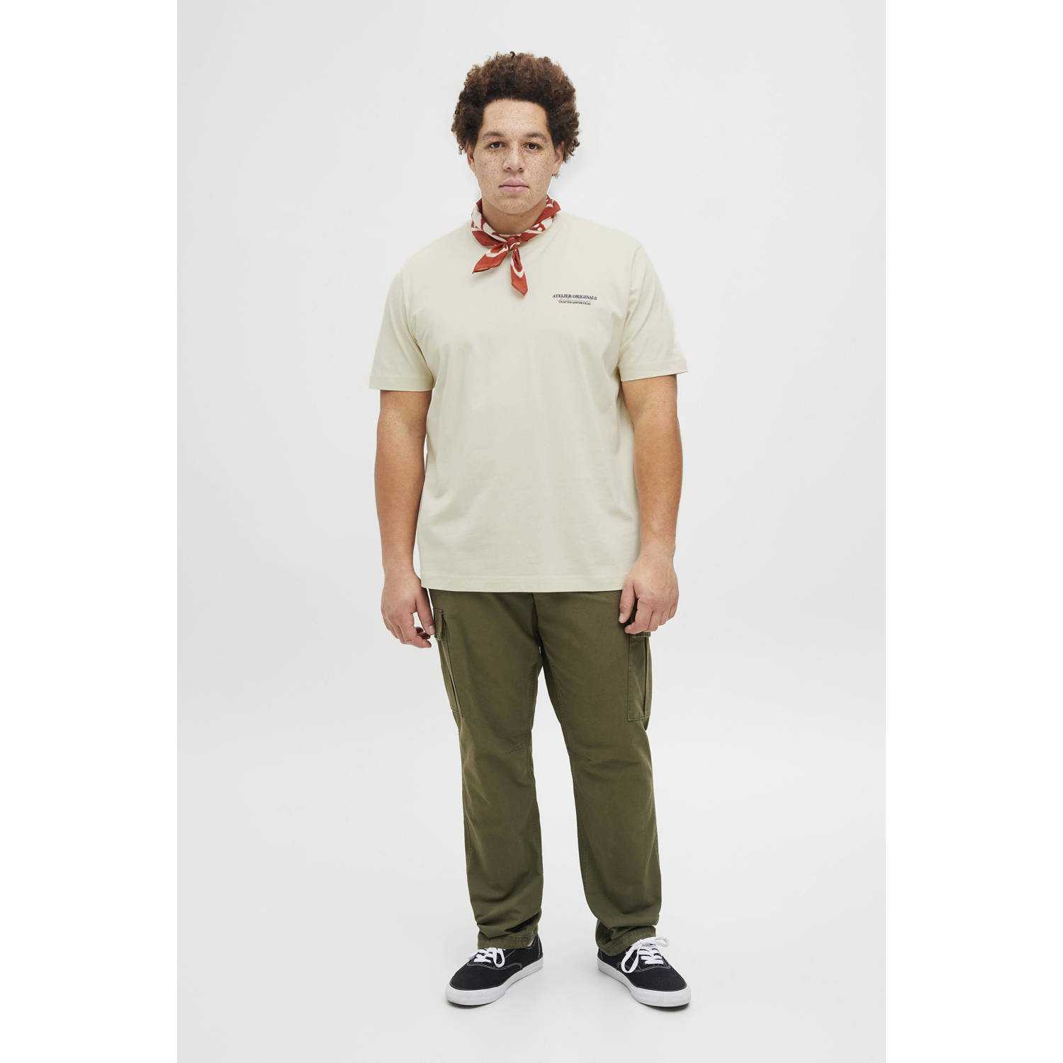 JACK & JONES PLUS SIZE T-shirt ecru